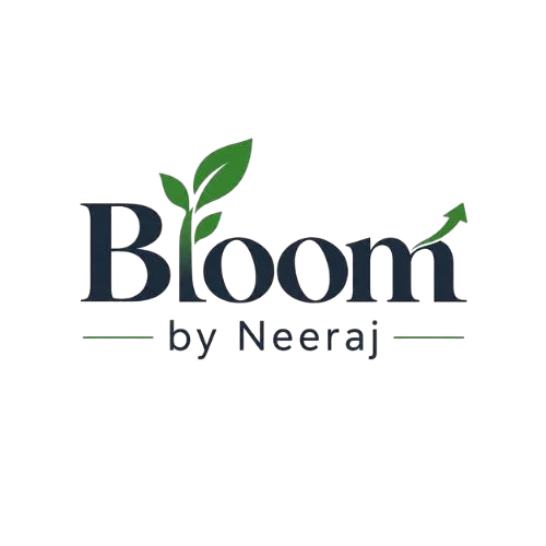 The image suggests digital marketing that helps in the growth of small businesses in the context of the blooming nature of a plant.